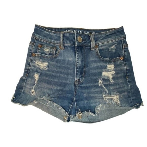 American Eagle Outfitters Women's Super Stretch Shorts Size 0 - Picture 1 of 6